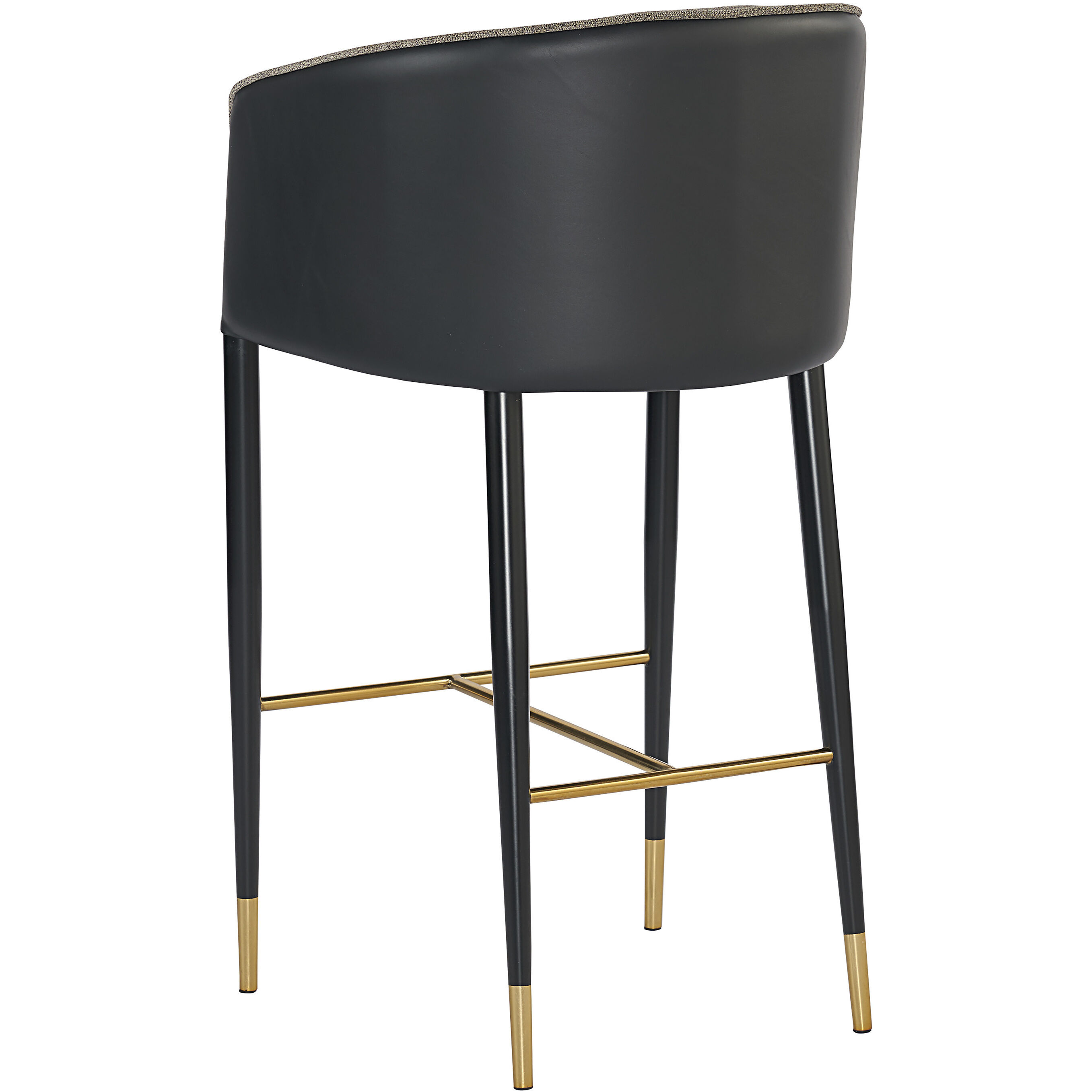 Asher 41.75 inch Sparrow Grey / Napa Black Barstool